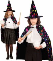 Widmann Varázsló köpeny és kalap gyerek jelmez - 70 cm