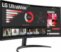 LG 34" 34WR50QK-B 21:9 QHD VA LED Ívelt Monitor
