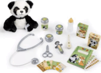 Smoby 19 darabos Állatorvosi rendelő játékszett pandával