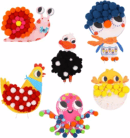 Tookyland 233 darabos képkészítő szett színes pomponokkal