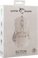 White Shark Ector-W GM-5016W Vezetékes Gaming Egér - Fehér