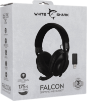 White Shark Falcon Wireless Gaming Headset - Fekete