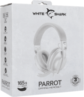White Shark Parrot Vezetékes Gaming Headset - Fehér/Szürke