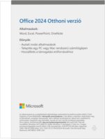 Microsoft Office Home 2024 Medialess Otthoni verzió (1 PC)
