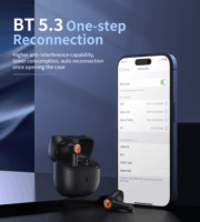 Choetech BH-T19 TwinkleMinis ENC TWS Wireless Headset - Fekete