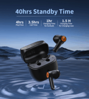 Choetech BH-T19 TwinkleMinis ENC TWS Wireless Headset - Fekete