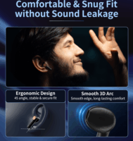 Choetech BH-T19 TwinkleMinis ENC TWS Wireless Headset - Fekete