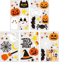 Spooky & Scary Ijesztő Tetováló Test matrica készlet Halloween Dekoráció