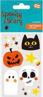 Spooky & Scary Ijesztő Tetováló Test matrica készlet Halloween Dekoráció