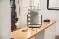 Humanas HS HM01 LED Asztali Kozmetikai sminktükör 32 x 47 cm - Fekete