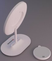 Humanas HS ML03 LED Asztali Kozmetikai Sminktükör 21 x 30 cm - Fehér