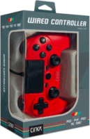 Hyperkin Cirka Nuforce Vezetékes Kontroller Gamepad (PS4 / PC / Mac) - Piros