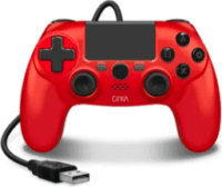 Hyperkin Cirka Nuforce Vezetékes Kontroller Gamepad (PS4 / PC / Mac) - Piros