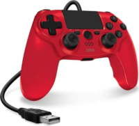 Hyperkin Cirka Nuforce Vezetékes Kontroller Gamepad (PS4 / PC / Mac) - Piros