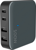 Yenkee YAC 4100 2xUSB-A / 2xUSB-C Hálózati gyorstöltő Adapter 100W - Fekete