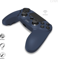 Hyperkin Cirka Nuforce Wireless Kontroller Gamepad (PS4 / PC / Mac) - Kék
