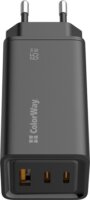 Colorway USB-A / 2x USB-C Hálózati Gyorstöltő Adapter 65W - Fekete