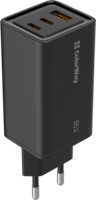 Colorway USB-A / 2x USB-C Hálózati Gyorstöltő Adapter 65W - Fekete