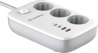 Colorway 220V 2x USB-A / 2x USB-C Hálózati elosztó 3 aljzatos 2m - Fehér
