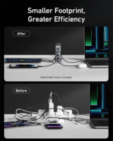 ANKER 3xUSB-C / USB-A Hálózati Töltő Adapter (5 - 20V / 3A / 240W) - Fekete