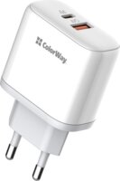 Colorway CW-CHS042PD-WT USB-A / USB-C Hálózati Gyorstöltő Adapter 45W - Fehér