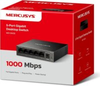 Mercusys MS105GS Fémházas 5-port 10/100/1000Mbps Gigabit Switch