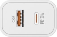 Colorway USB-A / USB-C Hálózati Gyorstöltő Adapter 30W - Fehér