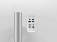 LG 27" 27BP55U-B 16:9 UHD IPS Monitor - Ezüst/Fehér