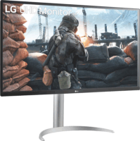 LG 27" 27BP55U-B 16:9 UHD IPS Monitor - Ezüst/Fehér
