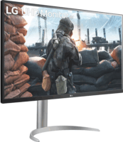 LG 27" 27BP55U-B 16:9 UHD IPS Monitor - Ezüst/Fehér