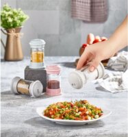 Iris HN-1138 Macaron Üveg fűszerszóró 105ml - Pink / fehér / szürke / kék színekben