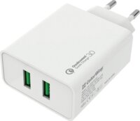 Colorway 2x USB-A Hálózati Gyorstöltő Adapter 36W - Fehér