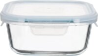 TOO KT-86 Hőálló Üveg téglalap alakú ételtároló csatolható műanyag tetővel 0,52L - Átlátszó