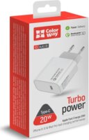 Colorway CW-CHS026PD-WT USB-C Hálózati Töltő Adapter 20W - Fehér