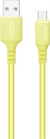 Colorway USB-A Apa - MicroUSB Apa Adat és töltő kábel - Sárga (1m)