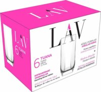 LAV Tuana Long Drink 330ml Koktélos üveg pohár szett 6 darabos
