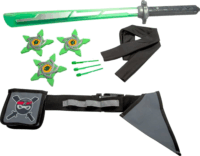 Simba 108041140 9 darabos Ninja jelmez - Zöld/Fekete