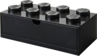 LEGO Room Copenhagen LEGO Brick-8 Fiókos tároló doboz 5,6L - Fekete