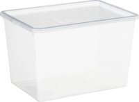 Iris Basic Shoebox Műanyag Tárolódoboz tetővel 11,5L - Átlátszó