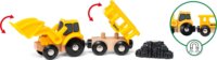 BRIO 33658 World Építkezés Munkagép Fa készlet - Sárga