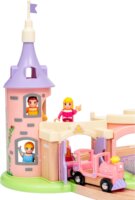 BRIO 33312 Disney hercegnők álomkastély Fa vasúti készlet - Rózsaszín