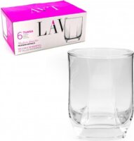 LAV Tuana Whisky 320ml Whiskys üveg pohár szett 6 darabos