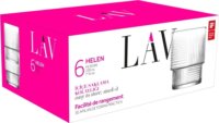 LAV Helen Soft Drink 230ml Üdítős üveg pohár szett 6 darabos