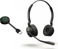 Jabra Engage 55 SE Wireless DECT USB-C MS Teams Call Center Stereo Headset - Fekete