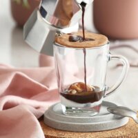 LAV Vega Mug 250ml Forró italos üveg bögre szett 6 darabos