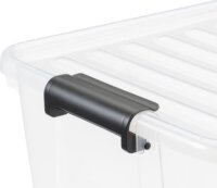 Iris Home Box Múanyag Tárolódoboz zárható tetővel 30L - Átátszó
