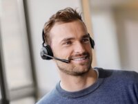 Jabra Engage 45 SE Wireless DECT USB-C Call Center Stereo Headset - Fekete