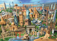 Ravensburger - Látnivalók világszerte 1000 darabos puzzle