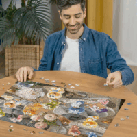Ravensburger Gelinik terített asztalon 1000 darabos puzzle