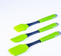 IRIS KT-231-G Szilikon Sütőecset és spatula 3 darabos szett - Zöld